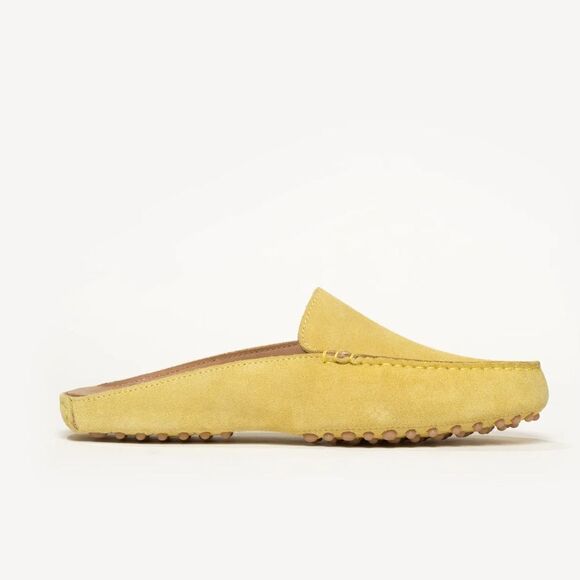 EUC M. Gemi Italian Yellow Leather Mules 35 IT/5 - Picture 2 of 8